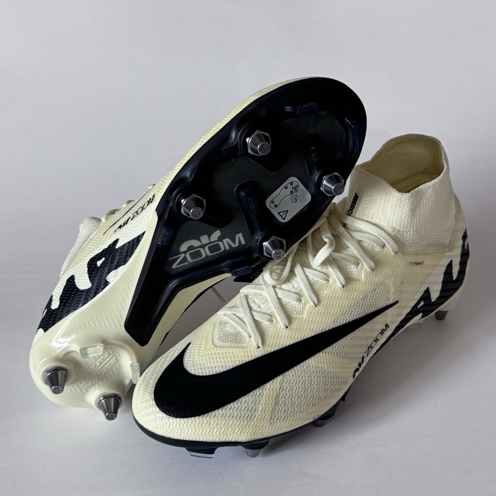Nike Zoom Mercurial Superfly 9 Elite SG Pro Soccer Cleats Lemonade FD0250 Mens 9